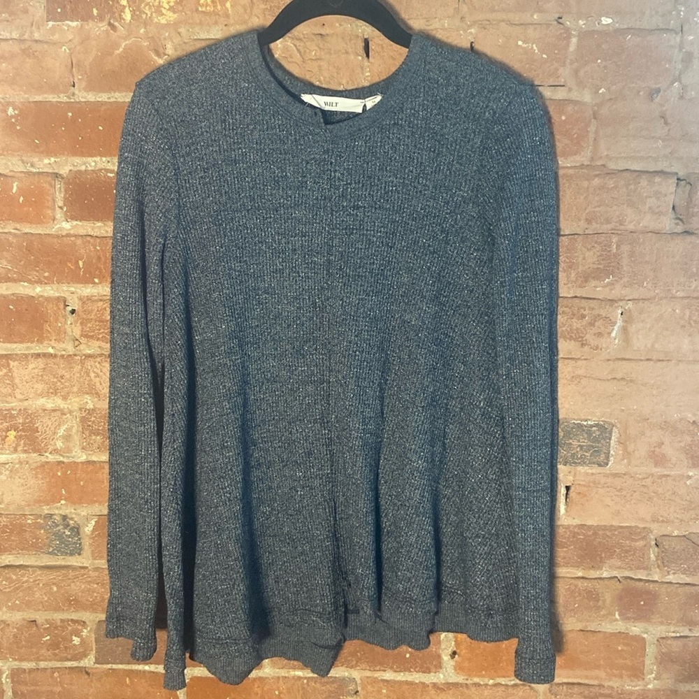 Wilt Broken Hem Ribbed Top, XS